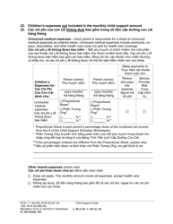 Form FL All Family130 Child Support Order - Washington (English/Vietnamese), Page 25
