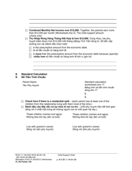 Form FL All Family130 Child Support Order - Washington (English/Vietnamese), Page 9