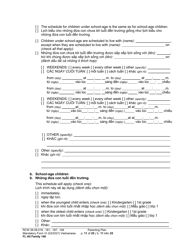 Form FL All Family140 Parenting Plan - Washington (English/Vietnamese), Page 11