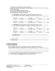 Form FL All Family140 Parenting Plan - Washington (English/Vietnamese), Page 12