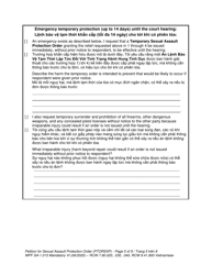 Form WPF SA-1.015 Petition for Sexual Assault Protection Order - Washington (English/Vietnamese), Page 5
