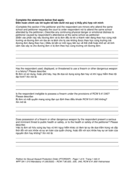Form WPF SA-1.015 Petition for Sexual Assault Protection Order - Washington (English/Vietnamese), Page 8