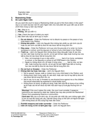 Form FL Parentage332 Response to Petition for a Parenting Plan, Residential Schedule and/or Child Support - Washington (English/Vietnamese), Page 5