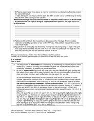 Form WPF VA-3.015 Order for Protection - Vulnerable Adult - Washington (English/Vietnamese), Page 3