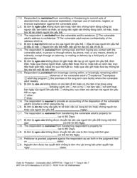Form WPF VA-3.015 Order for Protection - Vulnerable Adult - Washington (English/Vietnamese), Page 4