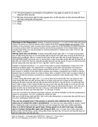 Form WPF VA-3.015 Order for Protection - Vulnerable Adult - Washington (English/Vietnamese), Page 5