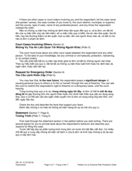 Instructions for Form XR101 Petition for an Extreme Risk Protection Order (Ptxr) - Washington (English/Vietnamese), Page 4