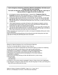 Form WPF DV-1.015 Petition for Order for Protection (Ptorprt) - Washington (English/Vietnamese), Page 7