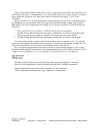 Instructions for Form XR121 Temporary Extreme Risk Protection Order - Without Notice (Exrpo) - Washington (English/Vietnamese), Page 4