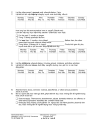 Form FL All Family139 Information for Temporary Parenting Plan - Washington (English/Vietnamese), Page 5
