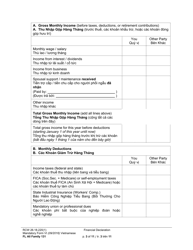 Form FL All Family131 Financial Declaration - Washington (English/Vietnamese), Page 3