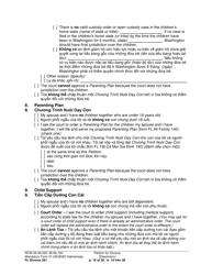 Form FL Divorce201 Petition for Divorce (Dissolution) - Washington (English/Vietnamese), Page 10