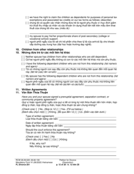 Form FL Divorce201 Petition for Divorce (Dissolution) - Washington (English/Vietnamese), Page 12