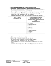 Form FL Divorce201 Petition for Divorce (Dissolution) - Washington (English/Vietnamese), Page 6
