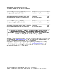 Form WPF SA-3.015 Sexual Assault Protection Order - Washington (English/Vietnamese), Page 7