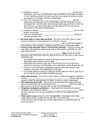 Form FL Divorce231 Findings and Conclusions About a Marriage - Washington (English/Vietnamese), Page 15