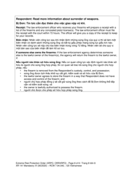 Form XR141 Extreme Risk Protection Order (Xrpo) - Washington (English/Vietnamese), Page 8