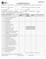 Document preview: Formulario H1700-1-S Plan Individual De Servicios (Isp) - Texas (Spanish)