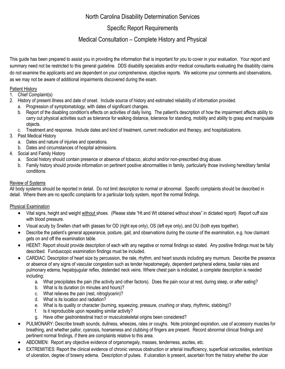 General Medical Application - North Carolina, Page 5