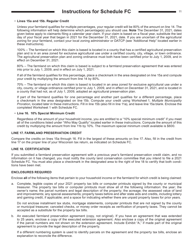 Instructions for Form I-025 Schedule FC Wisconsin Farmland Preservation Credit - Wisconsin, Page 11