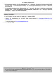 Instructions for Form IC-016 Schedule MA-M Wisconsin Manufacturing Credit - Wisconsin, Page 8