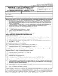Document preview: Form PTO-1390 Transmittal Letter to the United States Designated/Elected Office (Do/Eo/US) Concerning a Submission Under 35 U.s.c. 371
