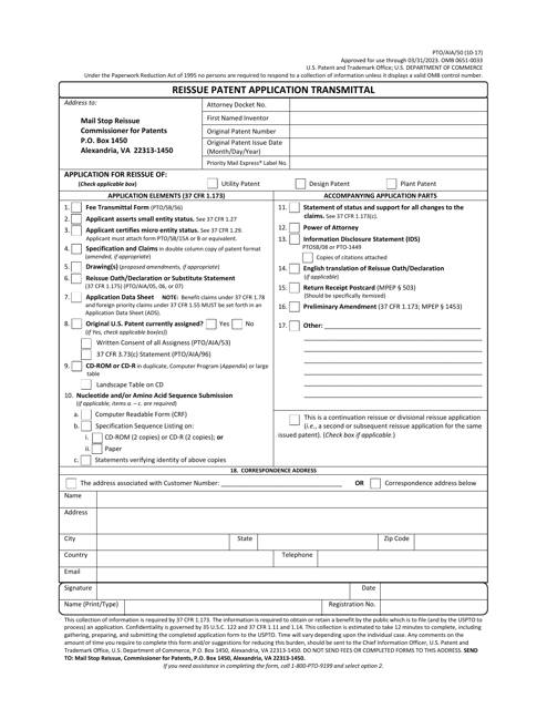 Form PTO/AIA/50 Printable Pdf