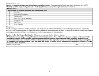 Form OCFS-LDSS-4700 Part A Enrollment Form for Legally Exempt Group Child Care Program - New York, Page 7