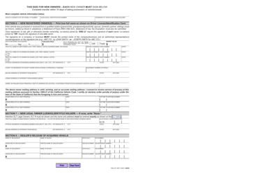Form REG227 Application for Replacement or Transfer of Title - California, Page 2