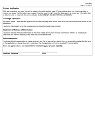 Form 3031 Children With Special Health Care Needs (Cshcn) Program Application - Texas, Page 5
