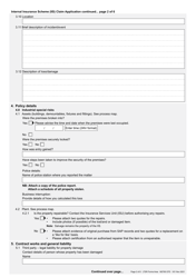 Form M3795 Internal Insurance Scheme (Iis) Claim Application - Queensland, Australia, Page 2