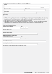 Form M3795 Internal Insurance Scheme (Iis) Claim Application - Queensland, Australia, Page 5