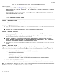 Form CIT0001 Application for Citizenship Certificate for Adults and Minors (Proof of Citizenship) - Canada, Page 9
