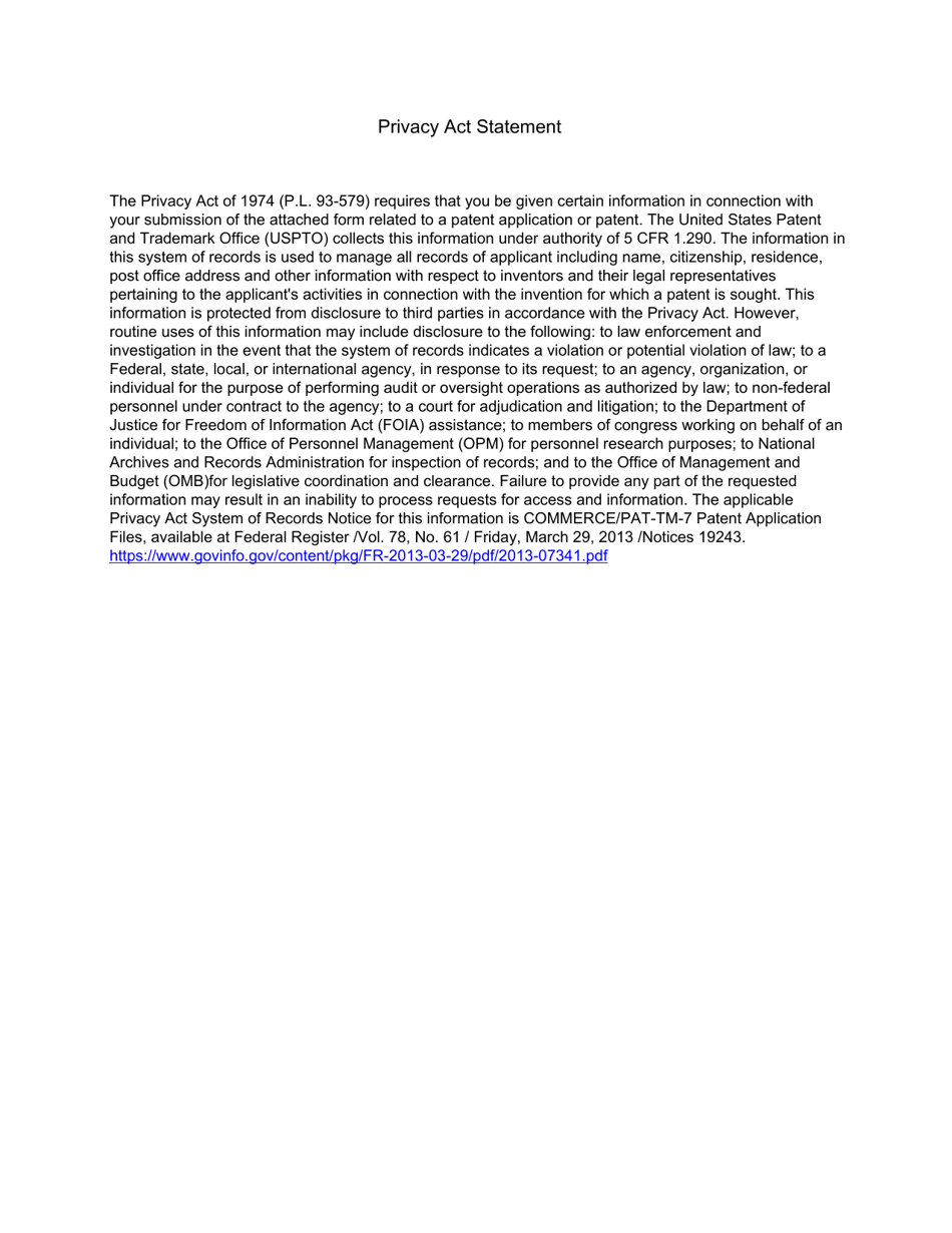 Form PTO / SB / 20GLBL Request for Participation in the Global / Ip5 Patent Prosecution Highway (Pph) Pilot Program in the Uspto, Page 3