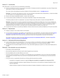 Forme CIT0001 Demande De Certificat De Citoyennete Pour Adultes Et Mineurs (Preuve De Citoyennete) En Vertu De L&#039;article 3 De La Loi Sur La Citoyennete - Canada (French), Page 14