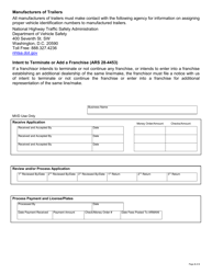 Form 38-5110 Manufacturer/Distributor Application - Arizona, Page 4