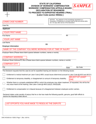 Form I&amp;A6 Information &amp; Assistance Unit Guide - How to Request an Expedited Hearing - California, Page 9