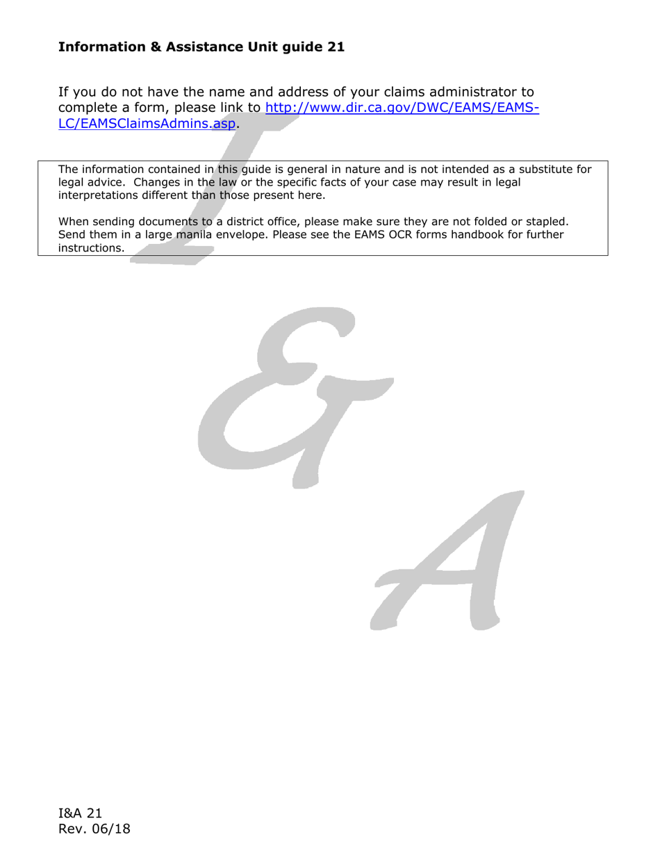 Form IA21 Information  Assistance Unit Guide - How to File a Petition for Penalties - California, Page 2