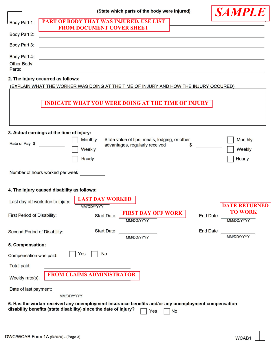 Form IA4 Information  Assistance Unit Guide - How to File an Application for Adjudication of Claim - California, Page 11