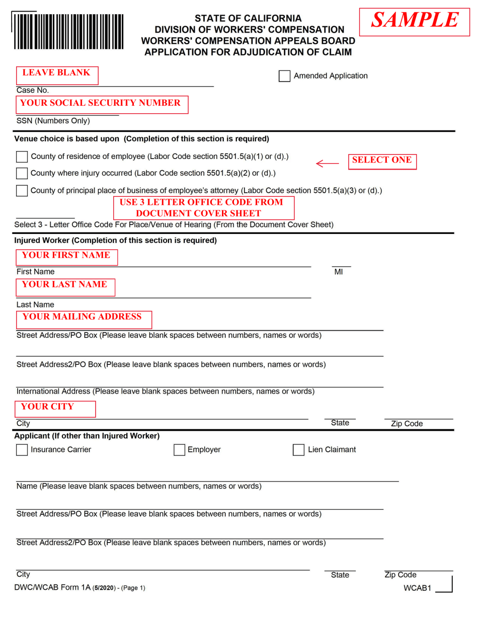 Form IA4 Information  Assistance Unit Guide - How to File an Application for Adjudication of Claim - California, Page 9
