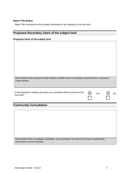 Land Management Plan Template (With Master Plan) - Queensland, Australia, Page 3