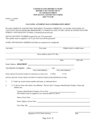 Application for Appointment to the Cja Panel - Connecticut, Page 10