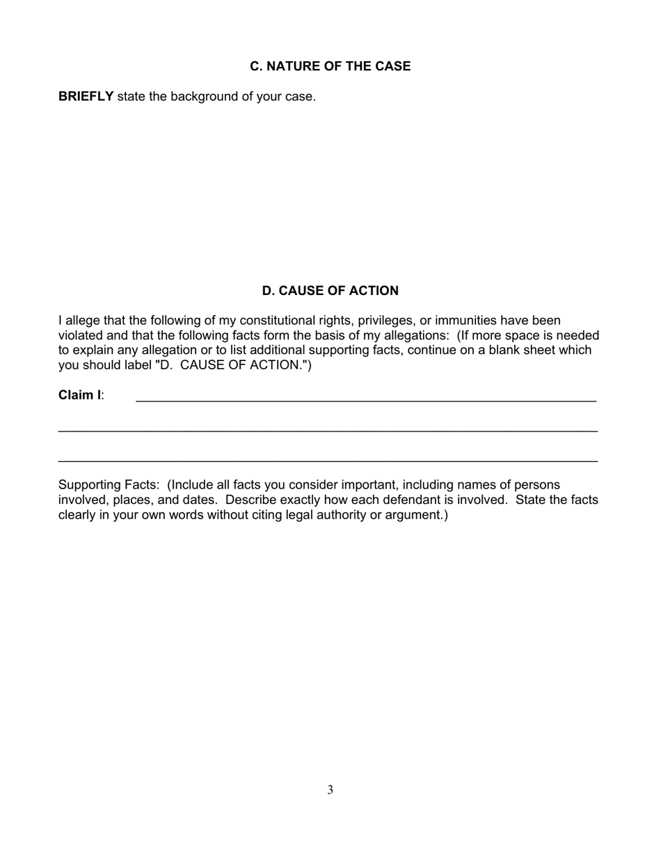 Civil Rights Complaint - Connecticut, Page 3