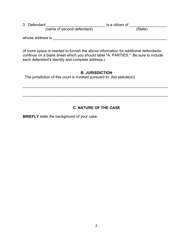 Complaint Form - Connecticut, Page 2