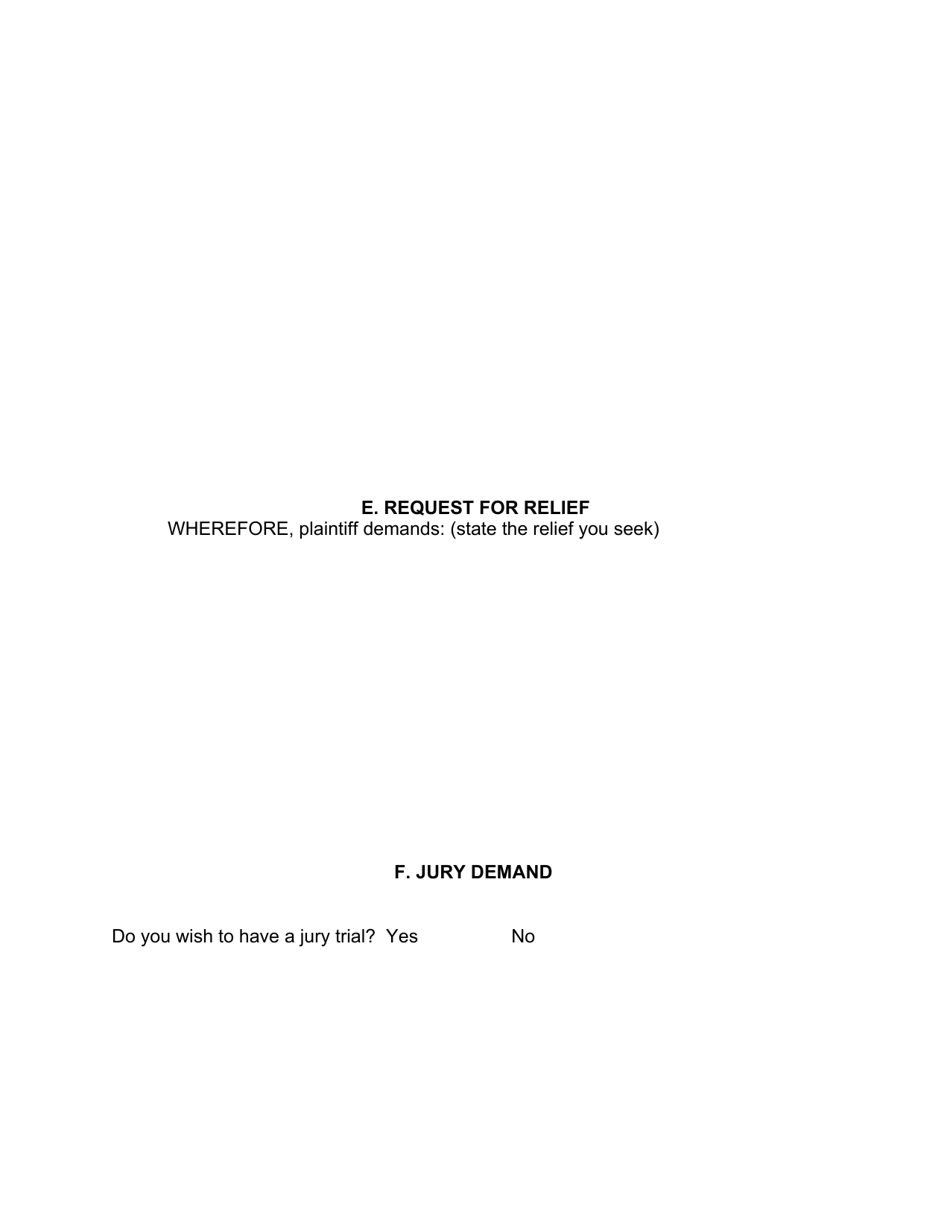 Complaint Form - Connecticut, Page 4