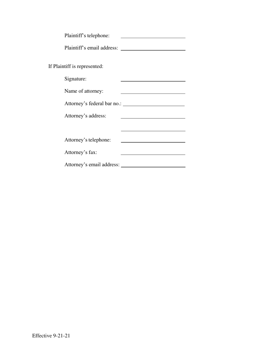 Complaint for Review of Social Security Administration Decision - Connecticut, Page 3