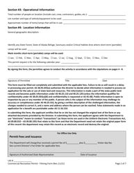 Commercial Recreation Permit - Filming - Alaska, Page 3