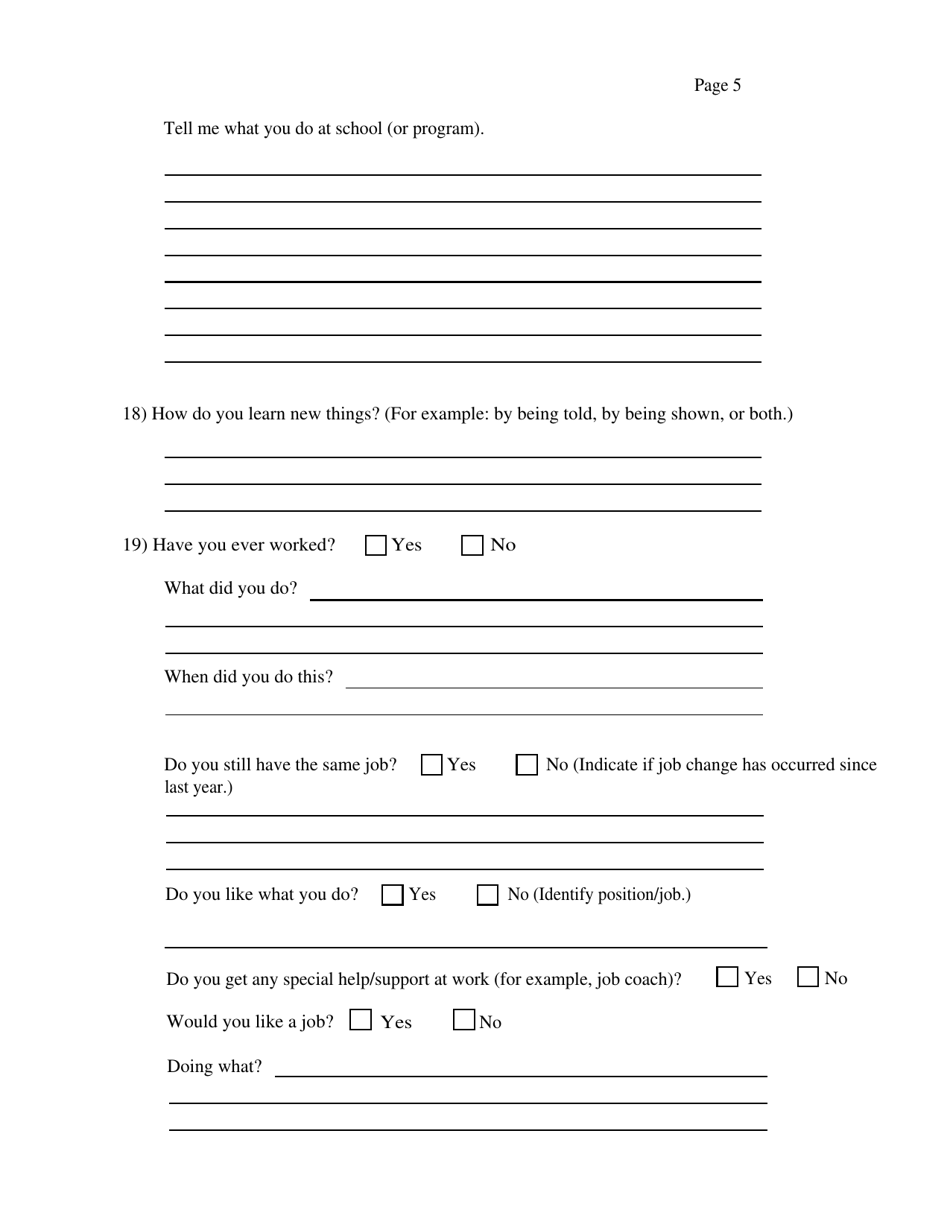 Individual and Family Profile - Alabama, Page 5