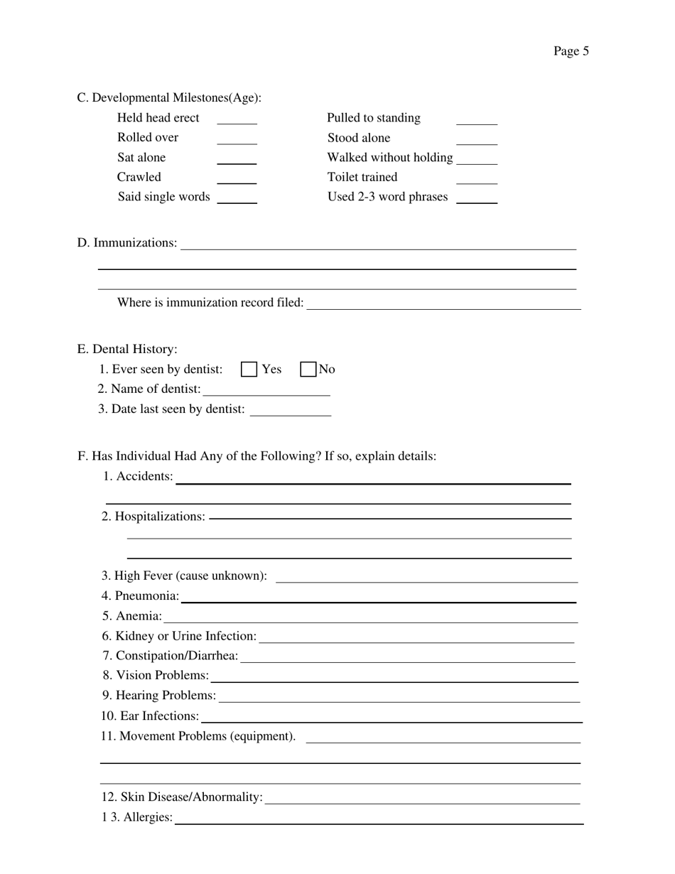 Individual / Family History - Alabama, Page 5