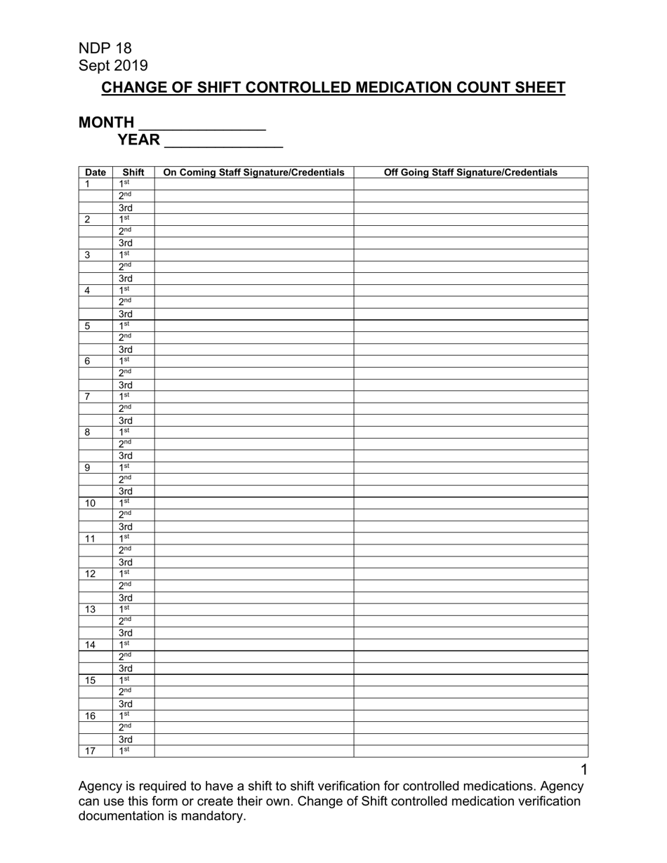 form-ndp18-download-fillable-pdf-or-fill-online-change-of-shift